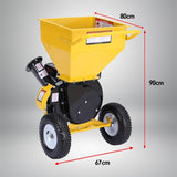 Ducar 7HP Wood Chipper Shredder Mulcher Grinder Petrol Yellow Black WCP-Z05-YLBK