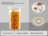 Lasting Freshness BPA-Free Plastic Vacuum Seal Containers with Pump Airtight Food Storage, Meal V1366-AZ2-W-02053