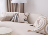 Walbest Boho Throw Pillow with Braided Rope Pattern And Tassels Soft Cotton Linen Textured Cushion V1189-WXFWAL-20260319-00028
