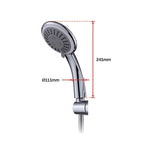 WELS 8" Rain Shower Head Set Rounded Dual Heads Faucet High Pressure With Mixer V63-827991