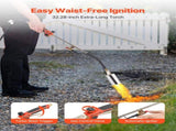 Propane Weed Torch Burner Ice Snow Melter 2400000 BTU 3 m Hose Portable V952-CCHJHJTZ34IN8G42R001V0