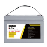 Giantz AGM Deep Cycle Battery 12V 120Ah x2 Box Portable Solar Caravan Camping BATTERY-C-AGM-120X2