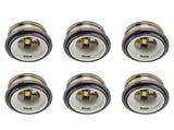 6 Pcs Lamp Holder Metal E26 E27 Screw Retro Lighting Base Accessories with Ground Aluminum ShellBlue V1294-YM0714-3119210198012