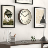 Newgate Number Four Theatre Wall Clock-Faux Dark Wood V398-NG-NUMFOU240DFW