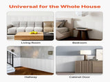 Wall Molding Kit, Wainscoting Panels, Lightweight Paintable Polystyrene, Easy to Install, Wide & V952-QMSTJBYXSB77R53XW001V0