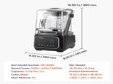 Blender, 2L Professional Countertop Blenders with Shield, 2200W 26000RPM Kitchen Food Processor V952-DJYZSBJBJ2L1AURSF001V3