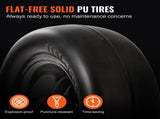 Lawn Mower Tires with Rim, 11x4-7" Tubeless Tractor Tires, 2-Pack Tire and Wheel Assemby, Flat-free V952-GCJLZ11X45SXTCAWDV0