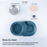 Cat Bowl, Dog Bowl, Automatic Water Bottle, Tilted Raised Water Bowl For Small And Medium Dogs And V1188-MS-227-1257