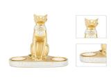 Ancient Egyptian Statue Cat Candle Holder Handwork Creativity Candlestick Egyptian Figurine for V1294-YM0901-3115230130712
