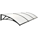 SHADE SHIELD 3x1m Aluminium Exterior Awning, Black DIY External UV Rain Protection Clear V219-OAWFIXSS31CA