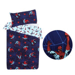 Caprice Marvel Spiderman Reversible Licensed Quilt Cover Set Single V442-CAP-QUILTCS-SPIDERMAN8209-BLUE-SB