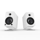 Kanto YU4 140W Powered Bookshelf Speakers with Bluetooth and Phono Preamp - Pair, Matte White with V398-KO-YU4MW-S4W