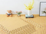 White Wood Grain Interlocking Heavy Duty EVA Foam Gym Flooring Mats - 60x60cm - 24 Tiles LSB-59372