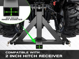 Tow Hitch 2 Inch, 3 Point Trailer Hitch with 2" Receiver, 3 Pt Tractor, Compatible with Category 1, V1258-DP02-WO-263