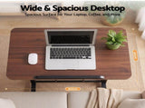 Artiss Adjustable Laptop Desk Mobile Bedside Table Hidden Storage Walnut LA-DESK-C-STO-DW