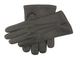Dents Mens Leather Glove With Three Stitch Points w Wool Lining Warm Winter - Black V563-75-0035-BLK-L