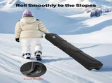 Ski Roller Bag, Up to 74.8 in/190 cm, Padded Snowboard Bag with Wheels for Air Travel, 600D V952-HXYJBXBB190C26CMJ001V0