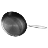 Honeycomb Stainless Steel Nonstick Wok Pan with Ergonomic Handle for Daily Cooking and Stir Fry V1366-AZ2-W-20438