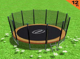 Kahuna 12 ft Trampoline with Outer Net Orange TRA-BLZ-12-OR