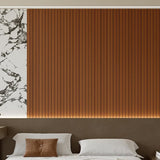 2 Pack Peel and Stick Oak Wood Slat Feature Panels 300x40cm Each DIY TV Headboard PVC Decor V1188-ZXY-131-791