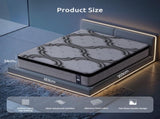 Levitex King Mattress 34 cm 5-Zone Pocket Spring with Latex & Memory Foam or Extra Lumbar & Shoulder MATTRESS-LV-VELA-34-K