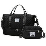 Travel Duffel Bag Small Pouch Travel Accessories Quilted Design Organized - Pink - Size L V1347-127-38933-PNK-L