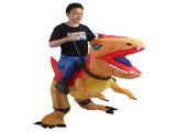 Inflatable Dinosaur Costume Adult Riding Suit Air Blow Up Cartoon Outfit for Holiday Party Cosplay V1294-YM0901-3115240011311