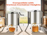 Honey Extractor, 4/8 Frame Manual Honey with Transparent Lid, Stainless Steel Honeycomb Drum V952-SDYMJJPBXG18TBE00001V0