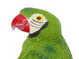 Parrot Sculpture Resin Bird Figurine Half Face Hanging Sculpture for Wall Tree Living Room Balcony V1294-YM0901-3111250017112