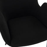 Charcoal Embrace Boucle teddy Sherpa Fabric Armchair Set V264-DNC-420V-CHL-02-1