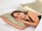 SILK PILLOW CASE TWIN PACK - SIZE 51X76CM - Sage ABM-10002249
