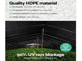 Instahut 50% Shade Cloth 1.83x20m Shade Cloth Sail Heavy Duty Shadecloth Garden Mesh Roll BK SH-CL-183X200-100-BK