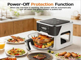 6.0QT Glass Air Fryer with Touchscreen Control 1500W, Power-Off & Overheat Protection, Adjustable V1107-CS-ZAILXA20