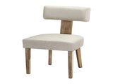 Artiss Dining Chairs Set of 2 Linen Fabric Wooden Beige UPHO-C-DIN-02-FA-BGX2