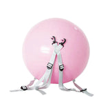 Blue Rebound Yoga Ball with Adjustable Shoulder Belt & Pump 45cm Inflatable Exercise Ball for Core V1308-DSZKI-2151-1