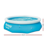 Bestway Swimming Pool 305x76cm Above Ground Round Inflatable Pools 3800L BW-POOL-R-305-57307