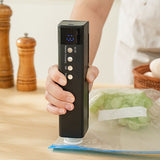 **1pc white Portable Wireless Vacuum SealerUSB Charging Compact Design, One-Touch Sealing for V1102-ZKFKJ001