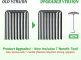 Trampolines Wind Stakes,Heavy Duty U Shaped Rebar Tent Stakes Ground Anchors Galvanized Steel Safety V1258-DP02-WO-1088