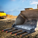 Clamp on Debris Forks to 1200 mm Bucket, 1200 kg Capacity Heavy Duty Clamp on Pallet Forks V952-NYCDCC480000YRZ31V0