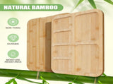CARLA HOME Bamboo Charcuterie Board with Lid & Handle ideal Gift for Kitchen, Party & Picnic LSB-36136