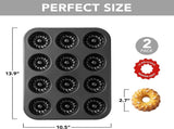 2 Piece Mini Bundt Pan Set 24 Cupcakes Total Heat Resistant to 230 C V1237-ZY-818-210