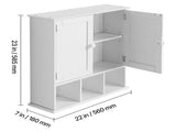 Bathroom Wall Cabinet, 2 Doors & Adjustable Shelf, Over the Toilet Storage Medicine Cabinet Wall V952-BDMJG2JYJGBSOYU70001V0