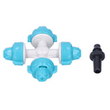 50Set 4 Outlet Water Nozzle Kit Atomizing Sprinkler Garden Irrigation Accessory Lake Blue V1294-YM0901-3111210103711