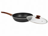28cm PFOA Free Non-Stick Saute Pan with Lid, Marble-Effect Non-Stick Coating, Induction Compatible, V1181-CV0053-NEW