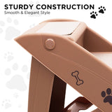 Furtastic Foldable Pet Stairs 50cm Dog Ladder Cat Ramp with Non-Slip Mat for Indoor Outdoor PTS-EJE-433-BR