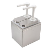 Sauce Dispenser Plastic and Stainless Steel Condiment Pump Station Sauce Dispenser For Kitchen Home V1294-YM0717-3118220188811