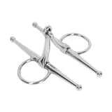 Full Cheek Horse Snaffle Bit Stainless Steel Ring Farm Jointed Bit for 125mm Horse Mouth V1294-YM0717-3111220222911