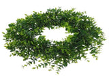 1Pc Decorative Green Boxwood Wreath Artificial Plant Gar for Home V1370-AZ4-23663