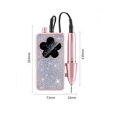 Electric Nail Drill Kit with Diamond Decor Design, Multiple Drill Bits and Polishing Accessories for V888-ELOSUNG57280