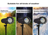 Outdoor Garden Christmas Light Projector 3 Light Colors Red Green Blue Remote Control Waterproof V1294-YM0901-L6719